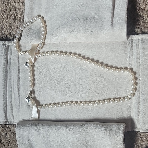 Genuine pearl necklace and bracelet set, 24k gold findings - Picture 5 of 7